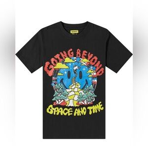 The Smiley company men's black tee short sleeve T shirt size Small new with tags